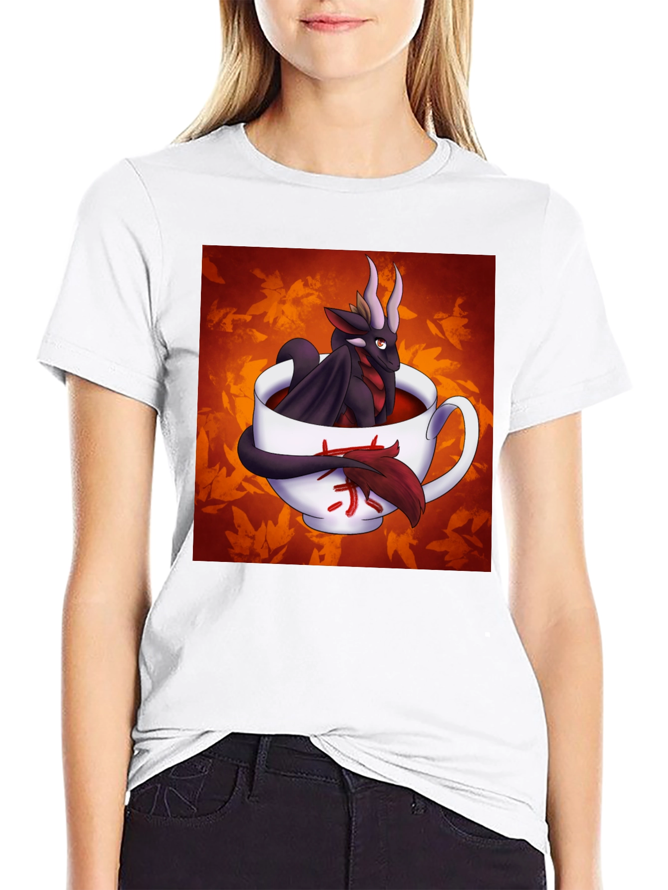 Dragon in a Teacup Graphic T-Shirt