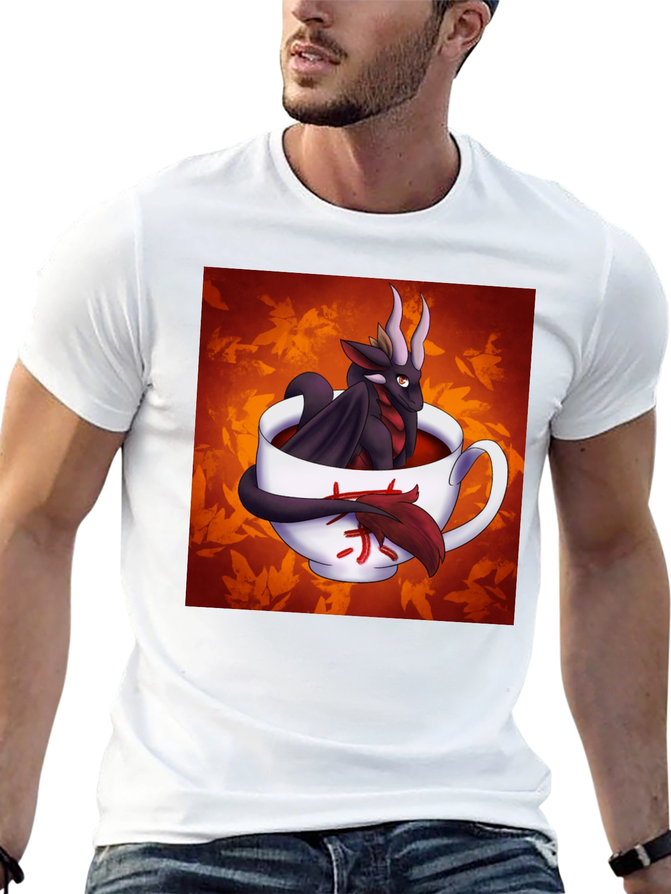 Dragon in a Teacup Graphic T-Shirt