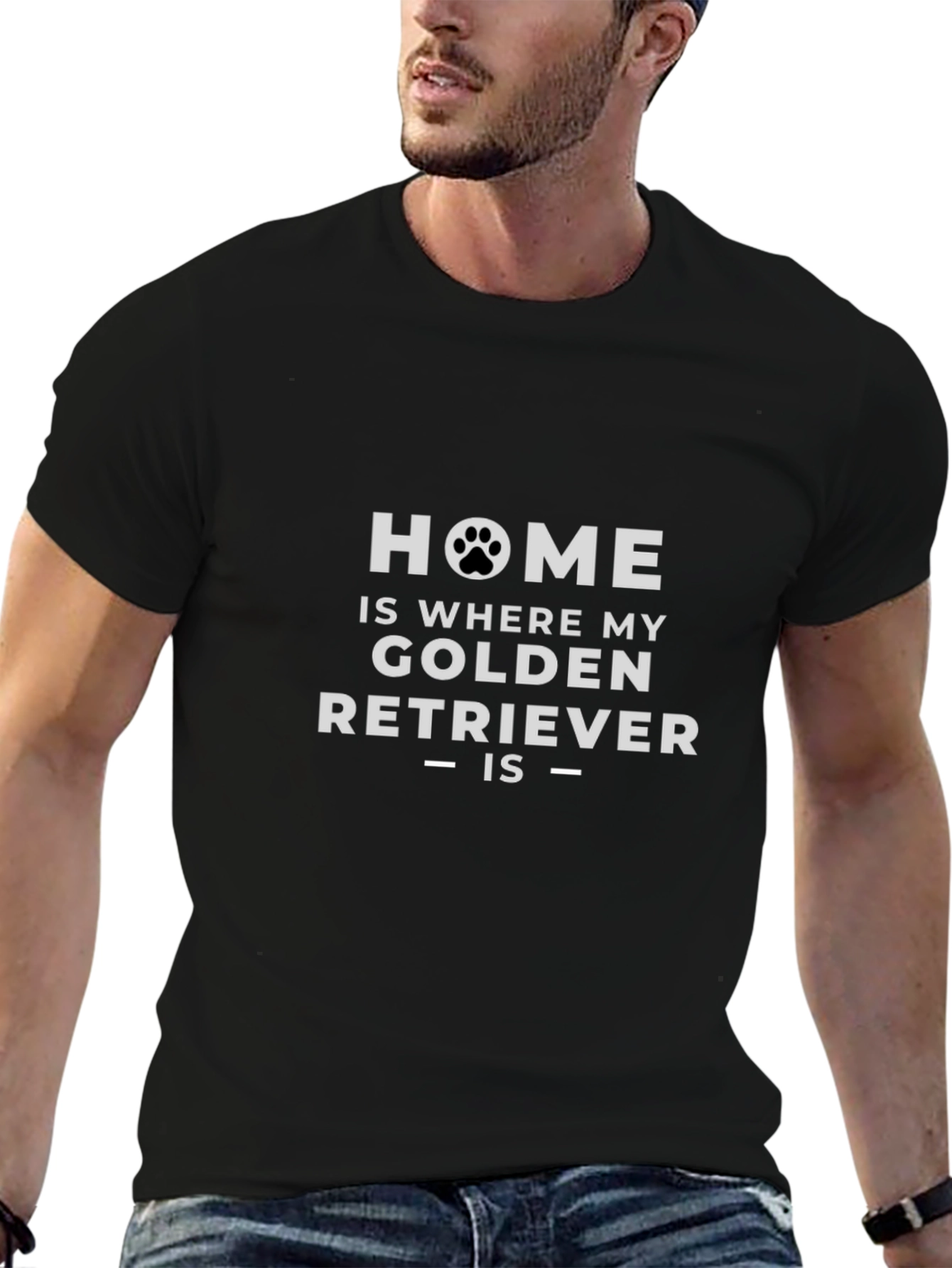 Golden Retriever Home T-Shirt - Dog Lover Tee