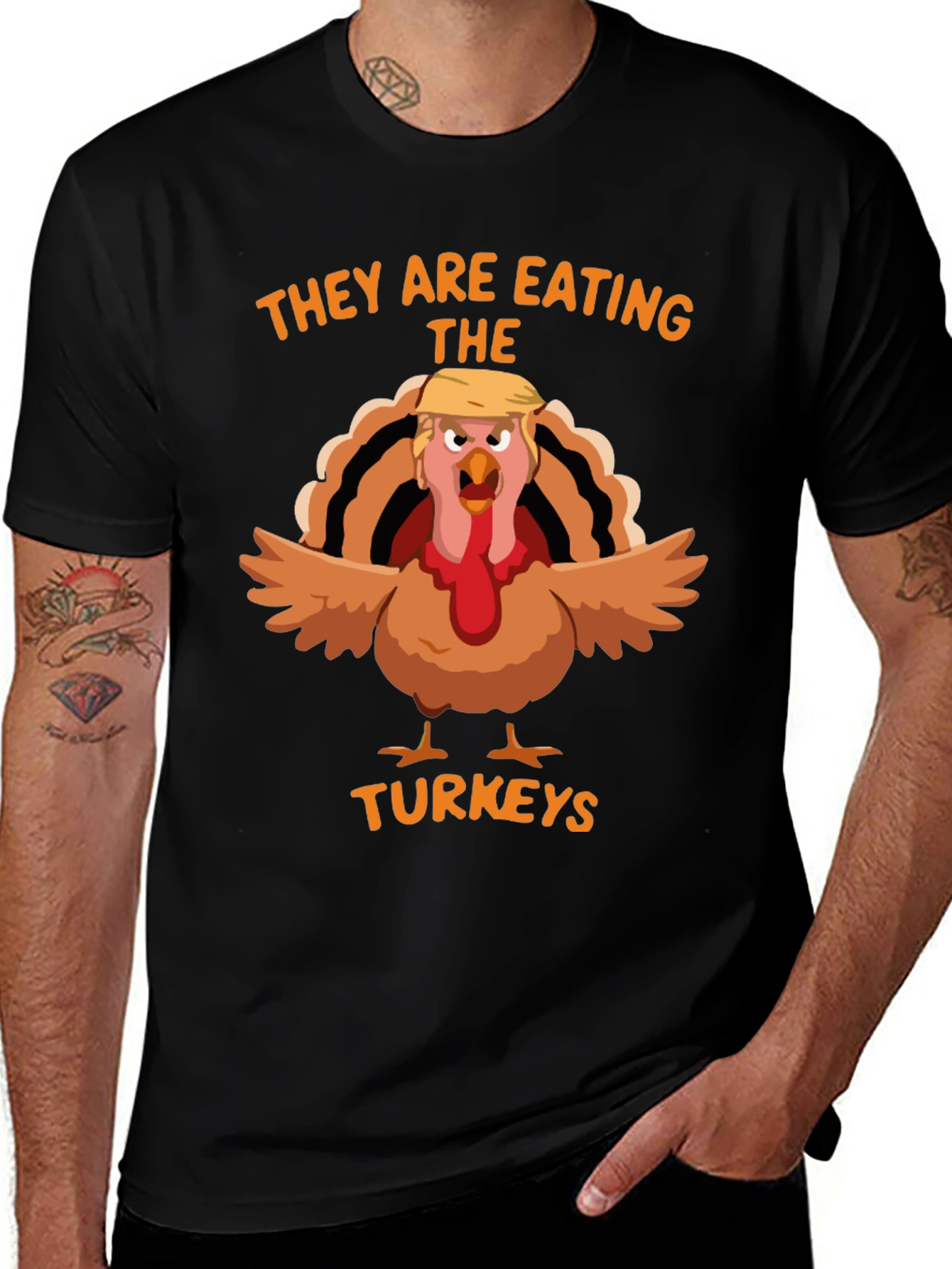Trump Turkey Thanksgiving T-Shirt Funny