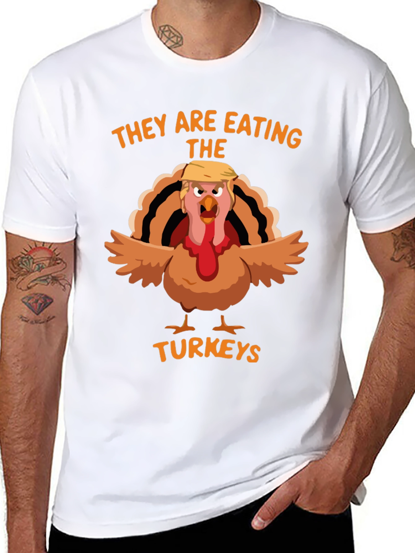 Trump Turkey Thanksgiving T-Shirt Funny