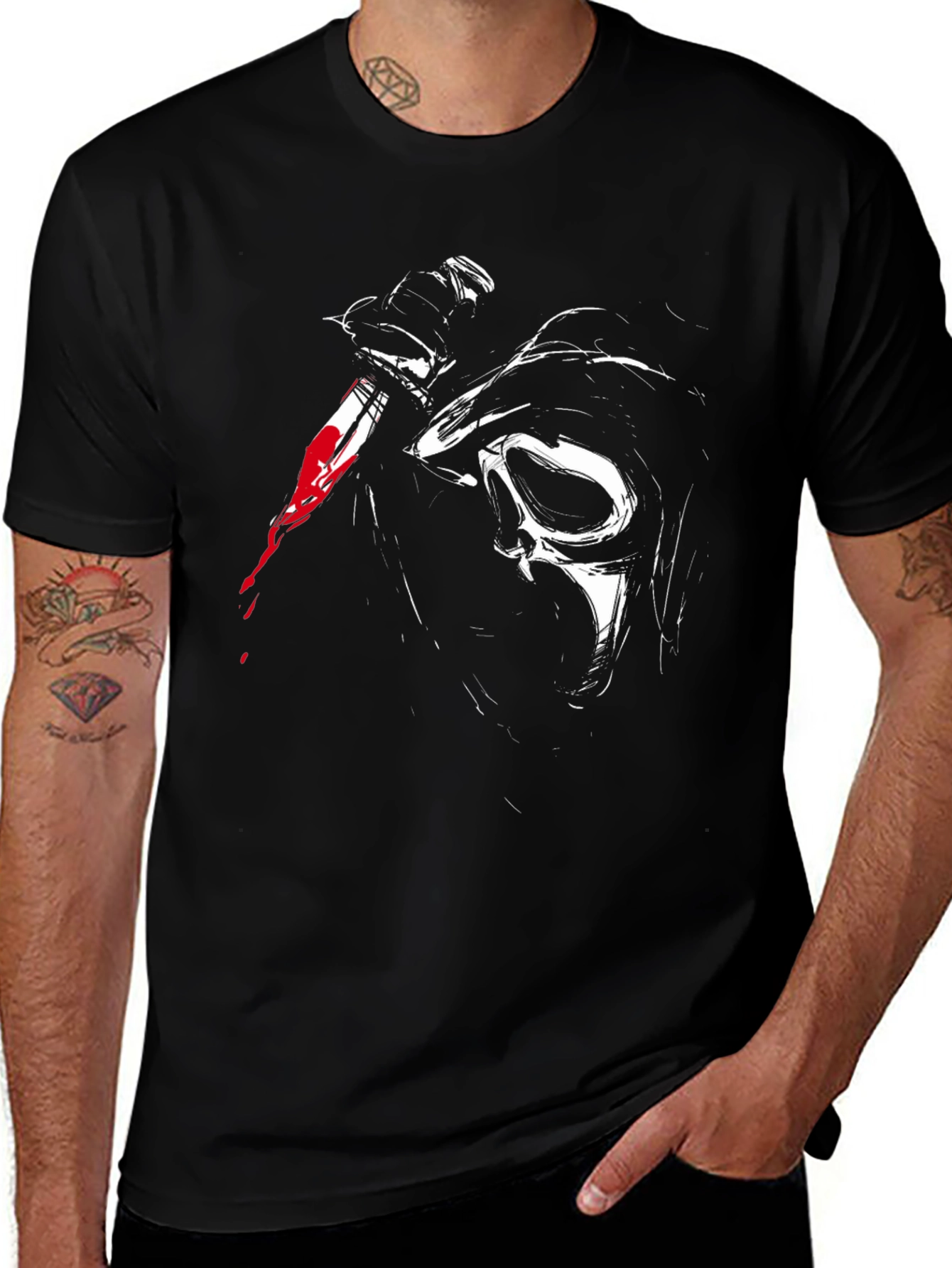 Scream Movie T-Shirt - Graphic Print Tee