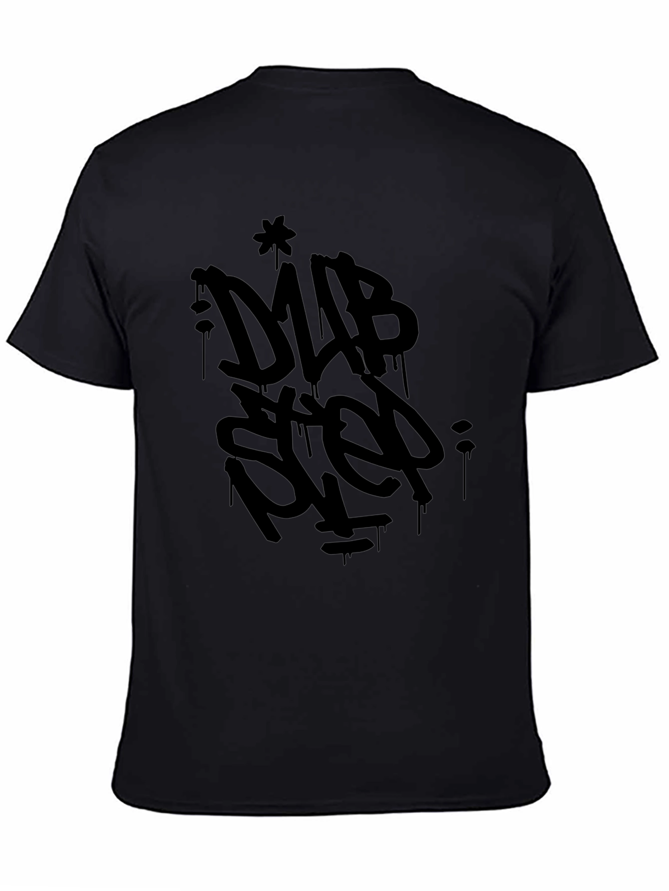 Black Dubstep Graphic Tee - Modern Urban Style