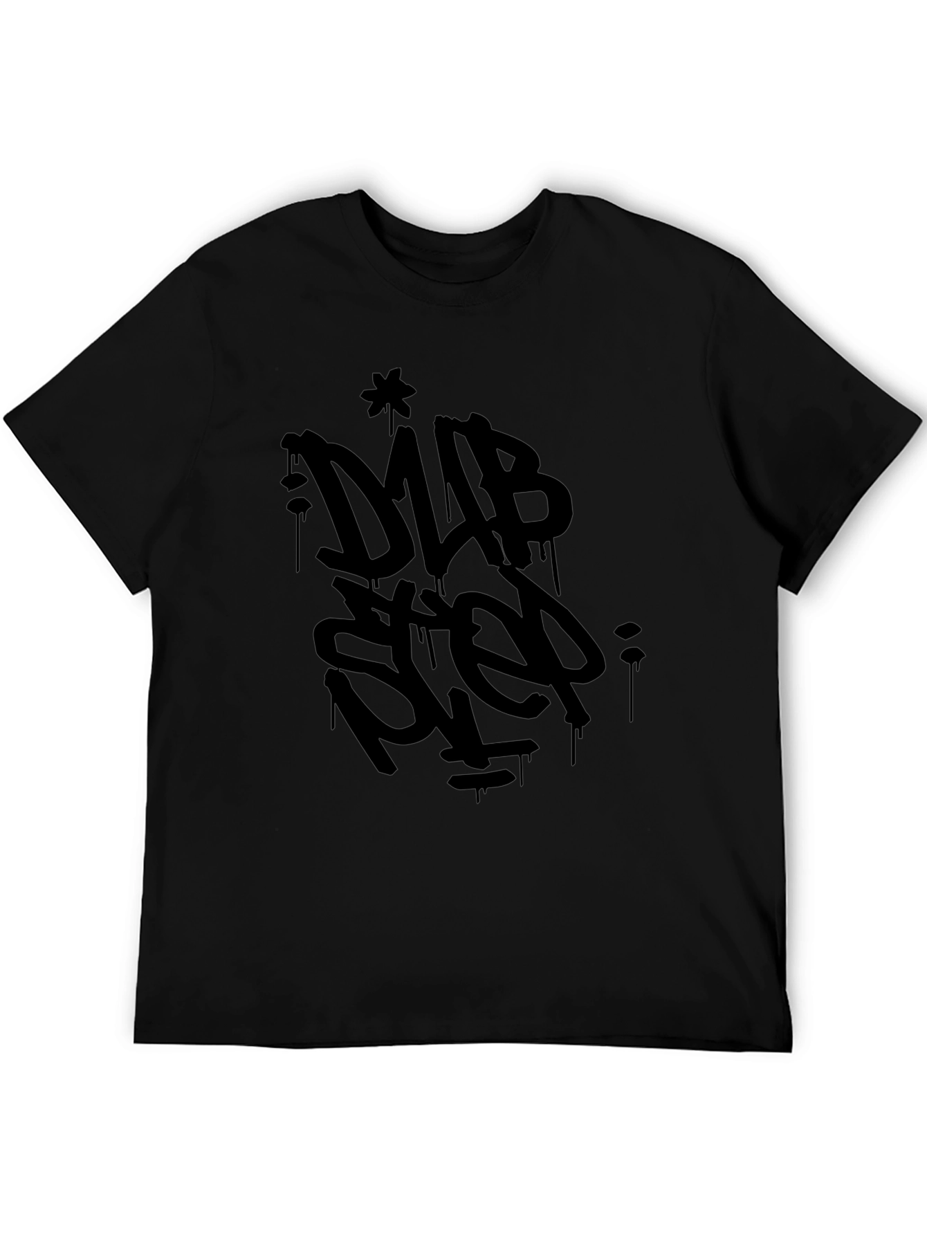 Black Dubstep Graphic Tee - Modern Urban Style