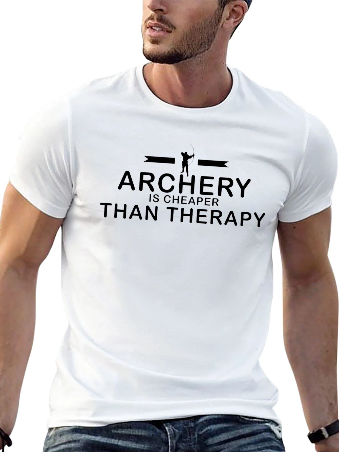Archery Cheaper Than Therapy Graphic Tee
