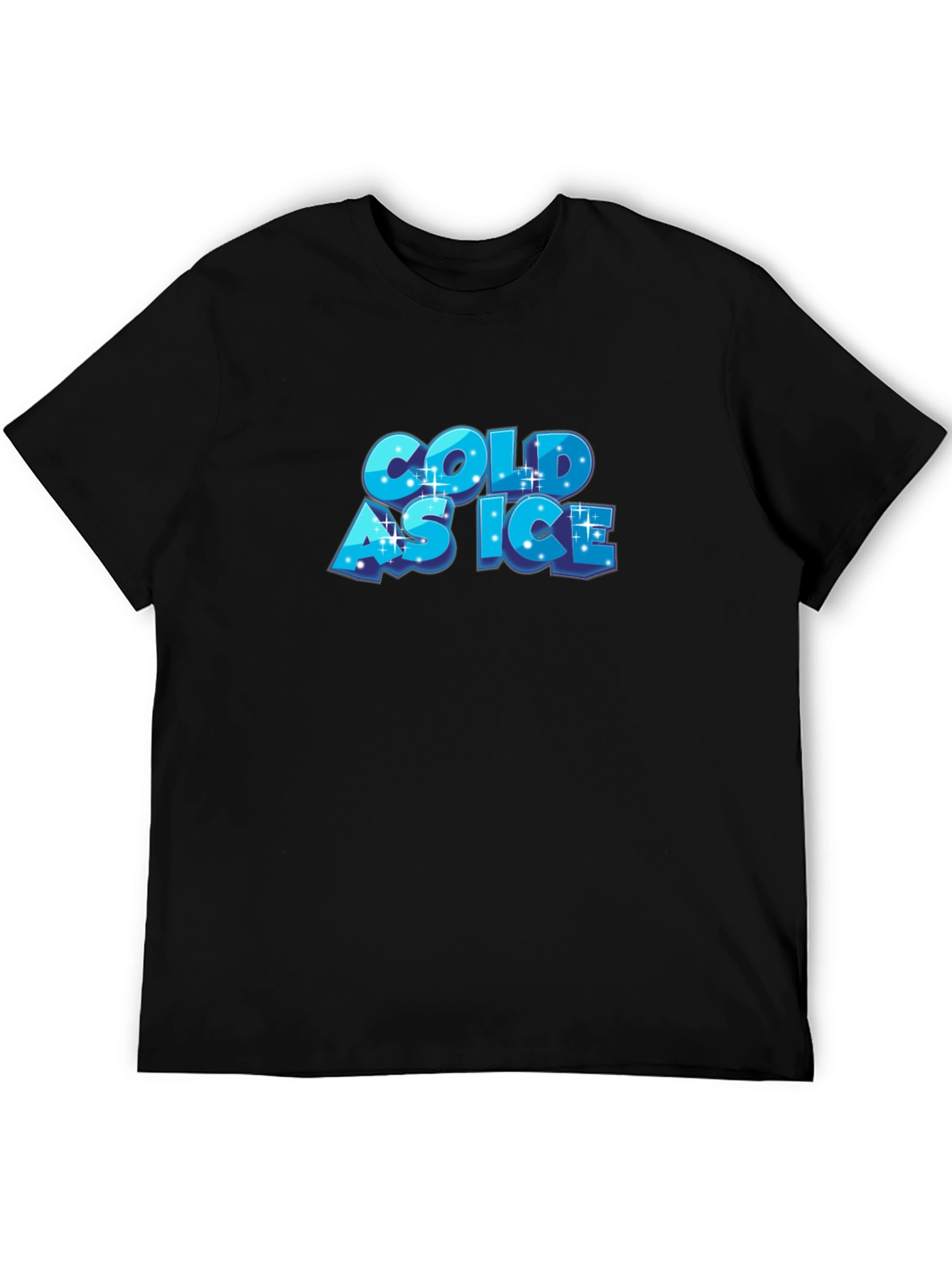 Cold as Ice Black Graphic T-Shirt
