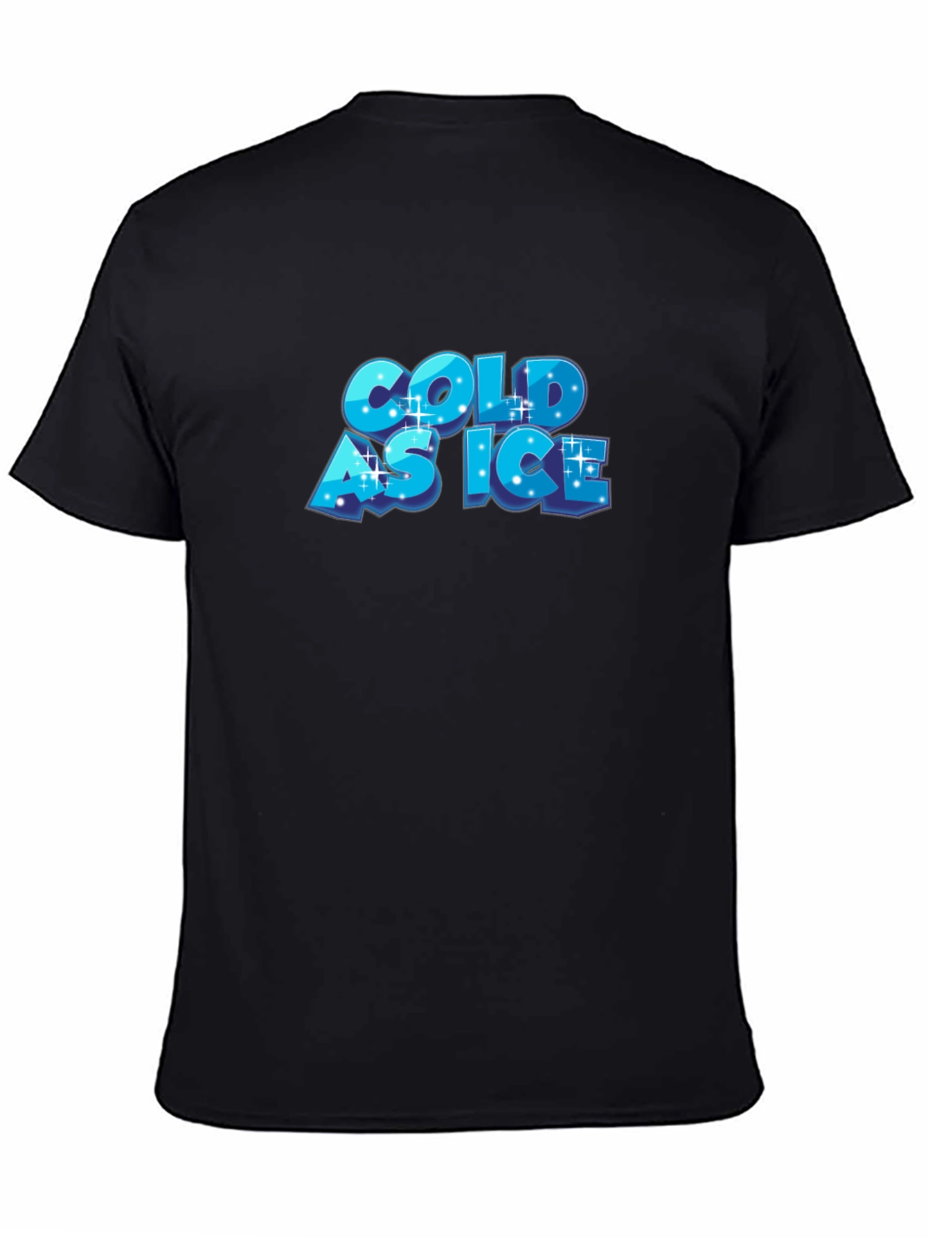 Cold as Ice Black Graphic T-Shirt
