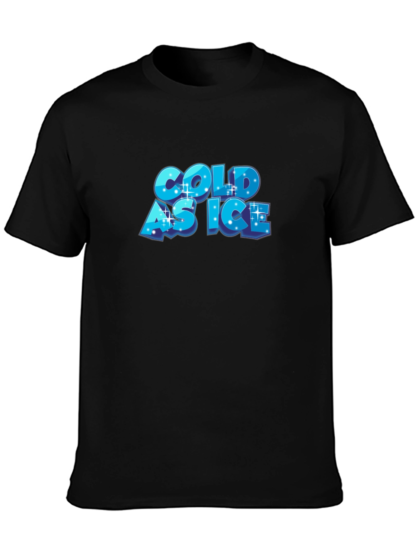 Cold as Ice Black Graphic T-Shirt