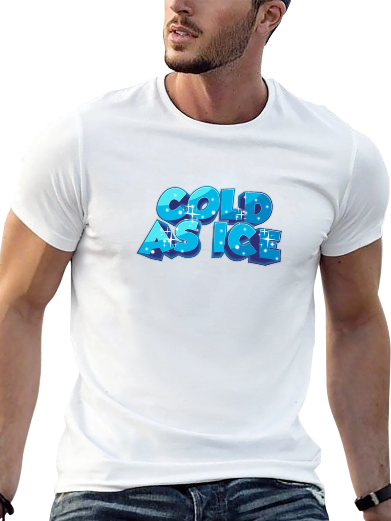 Cold as Ice Black Graphic T-Shirt