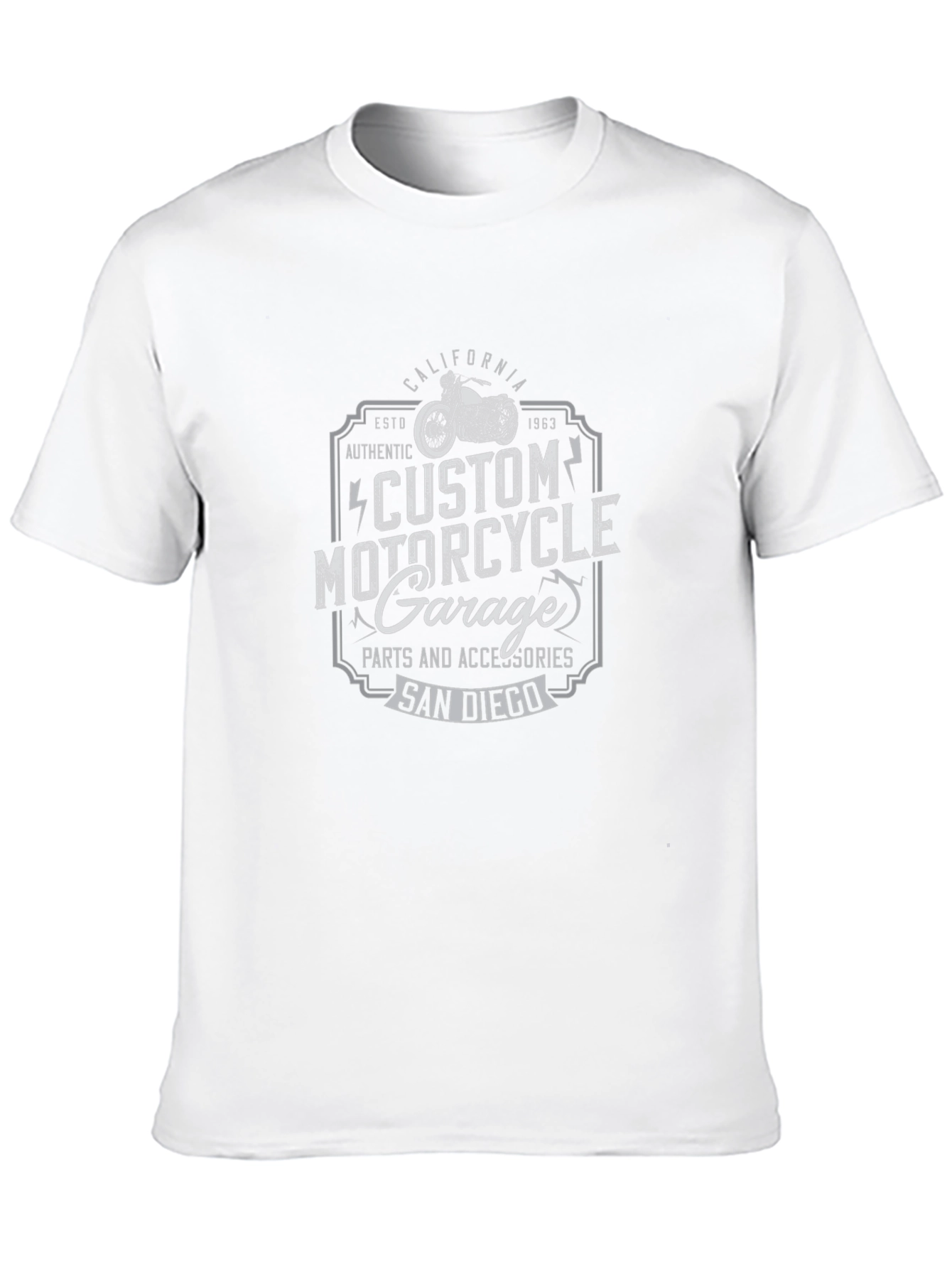 Custom Motorcycle Garage T-Shirt