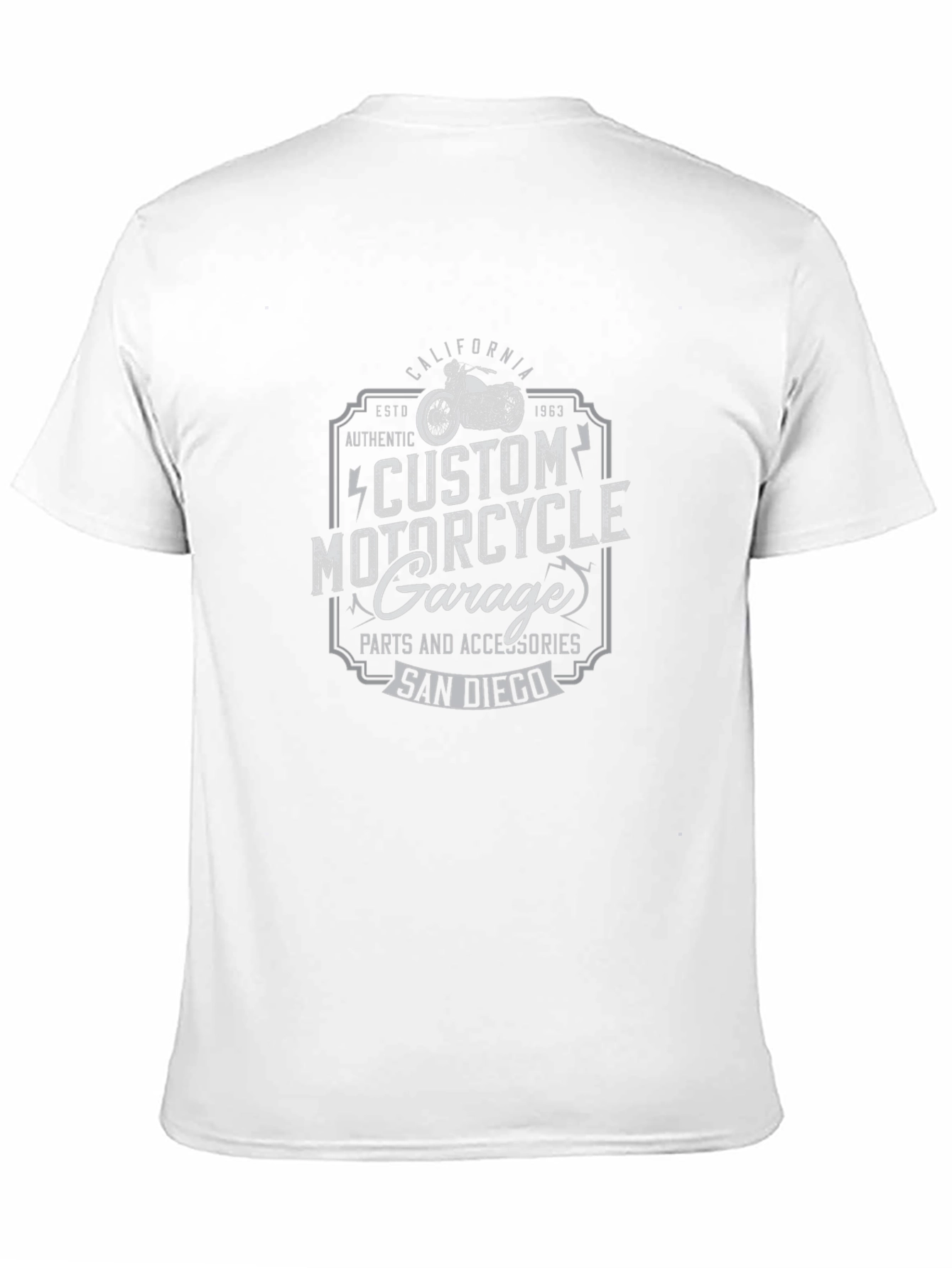 Custom Motorcycle Garage T-Shirt