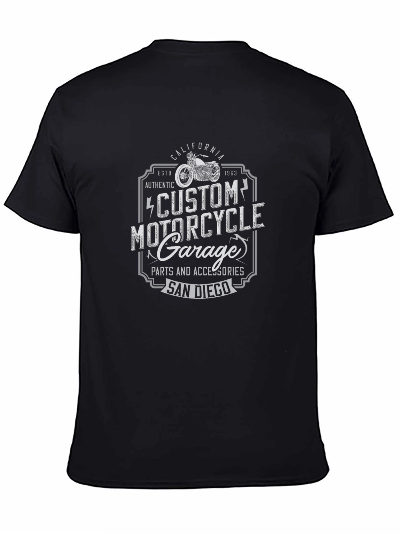 Custom Motorcycle Garage T-Shirt