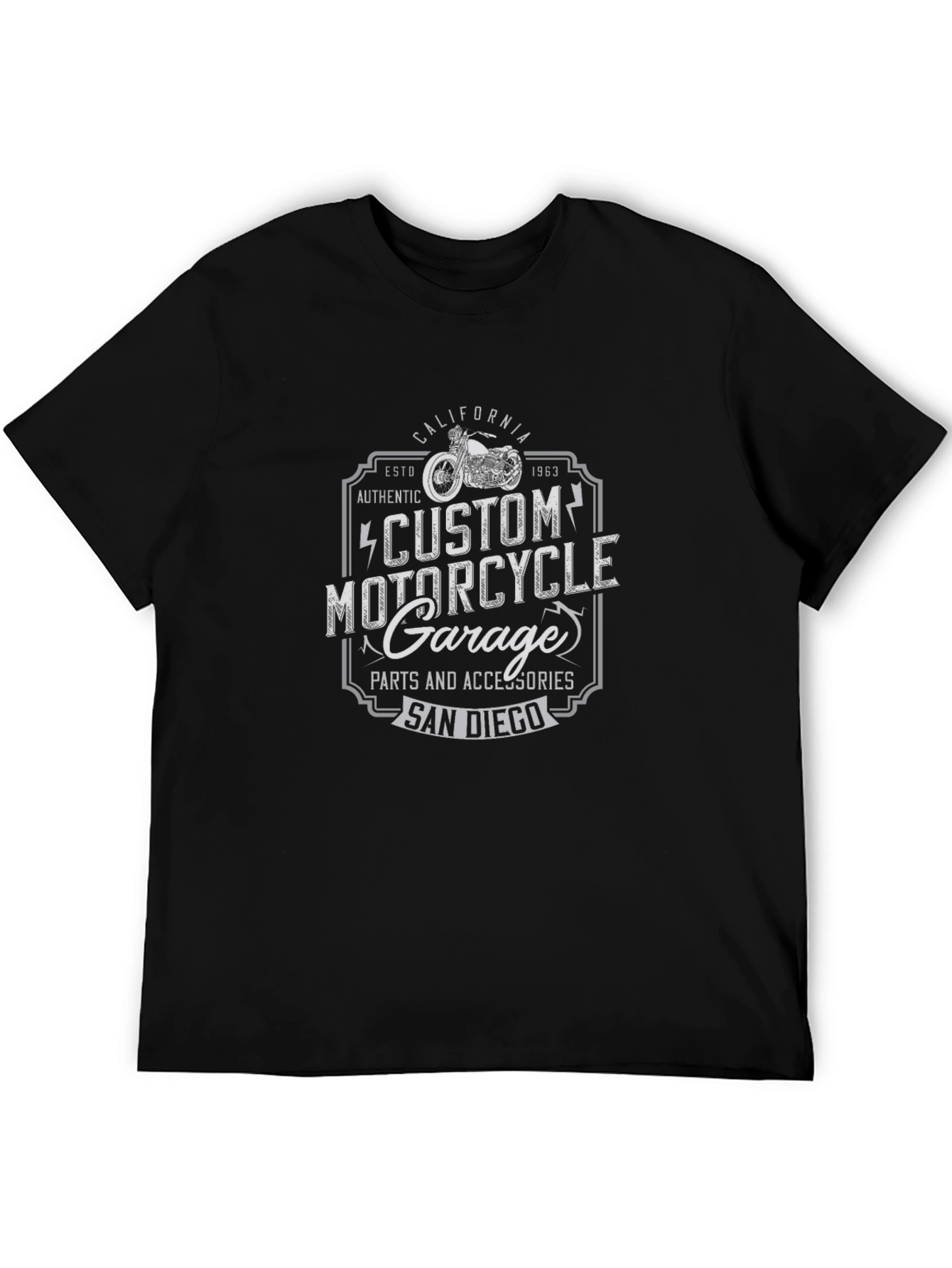 Custom Motorcycle Garage T-Shirt