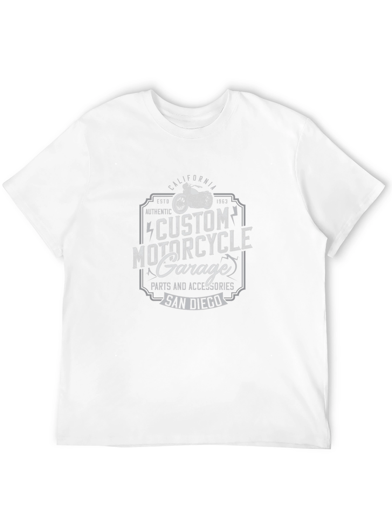 Custom Motorcycle Garage T-Shirt