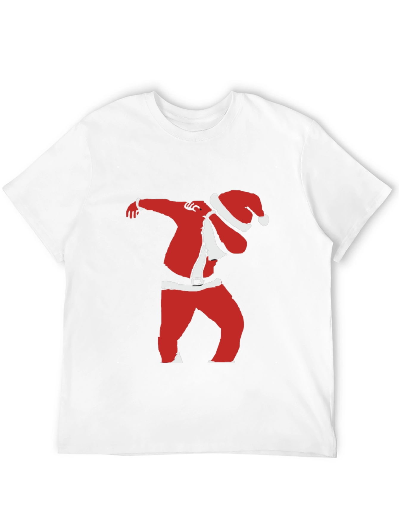Dabbing Santa Black T-Shirt - Holiday Festive Apparel