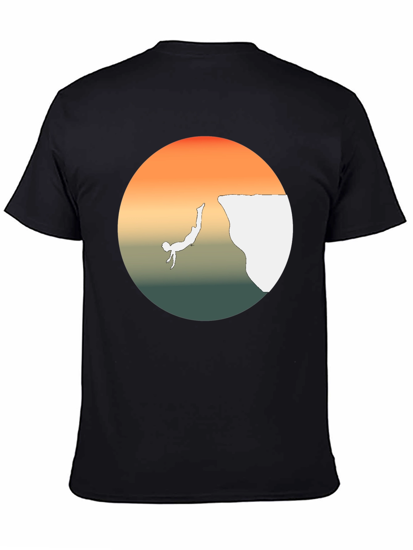 Cliff Diver Graphic Tee - Bold Statement T-Shirt