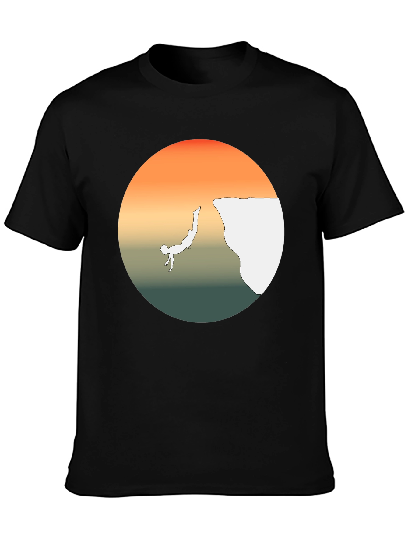 Cliff Diver Graphic Tee - Bold Statement T-Shirt