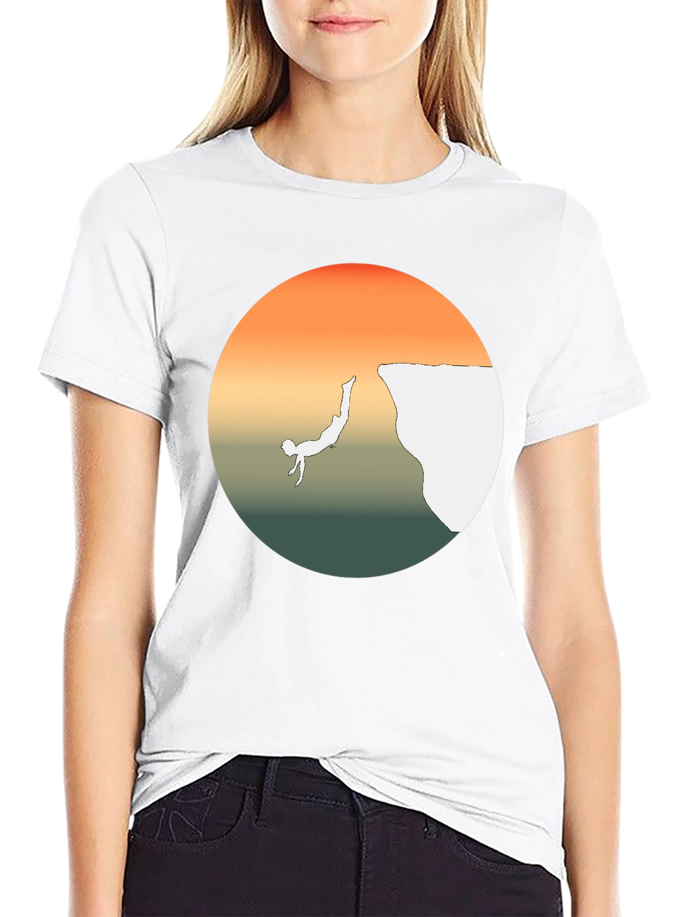 Cliff Diver Graphic Tee - Bold Statement T-Shirt