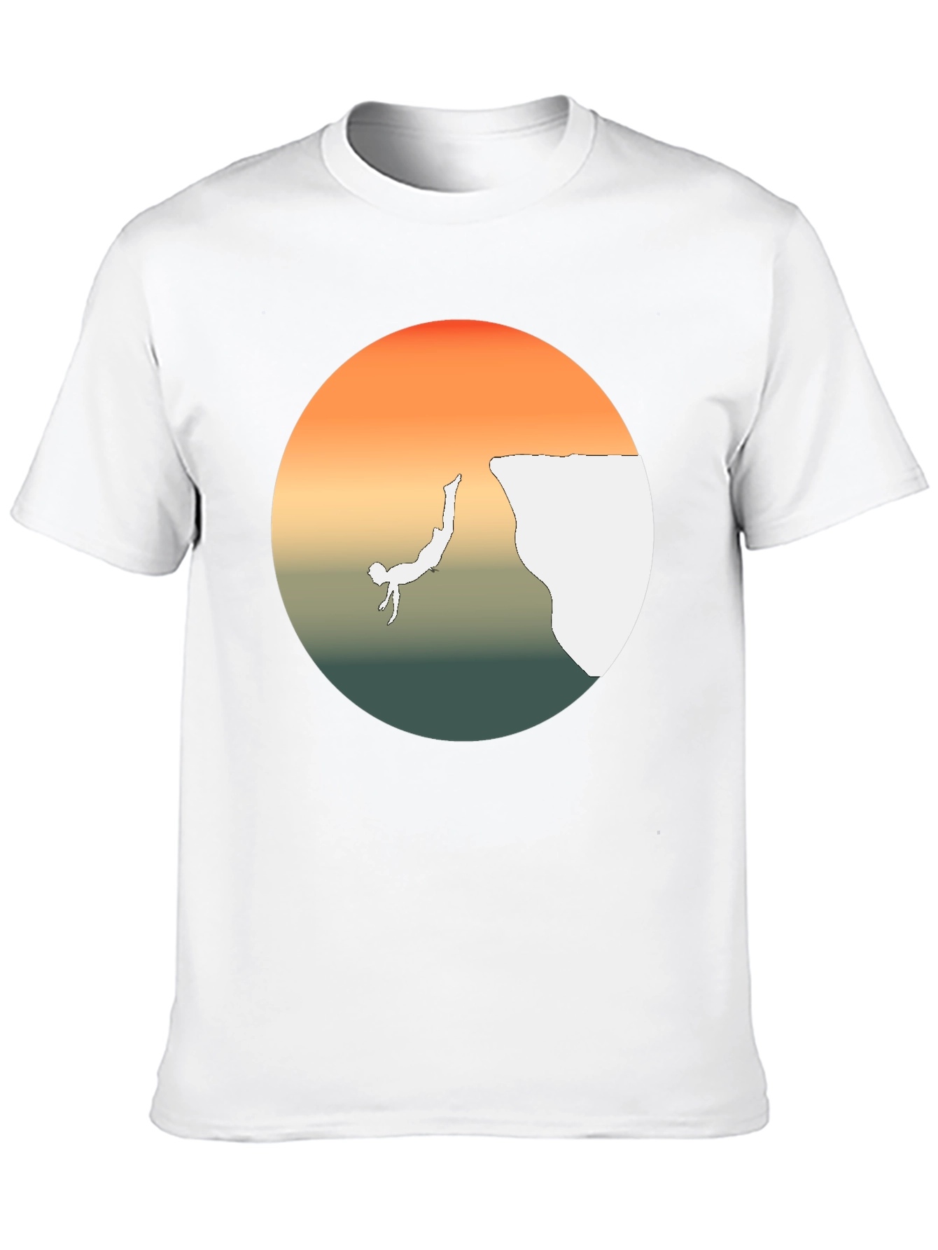 Cliff Diver Graphic Tee - Bold Statement T-Shirt