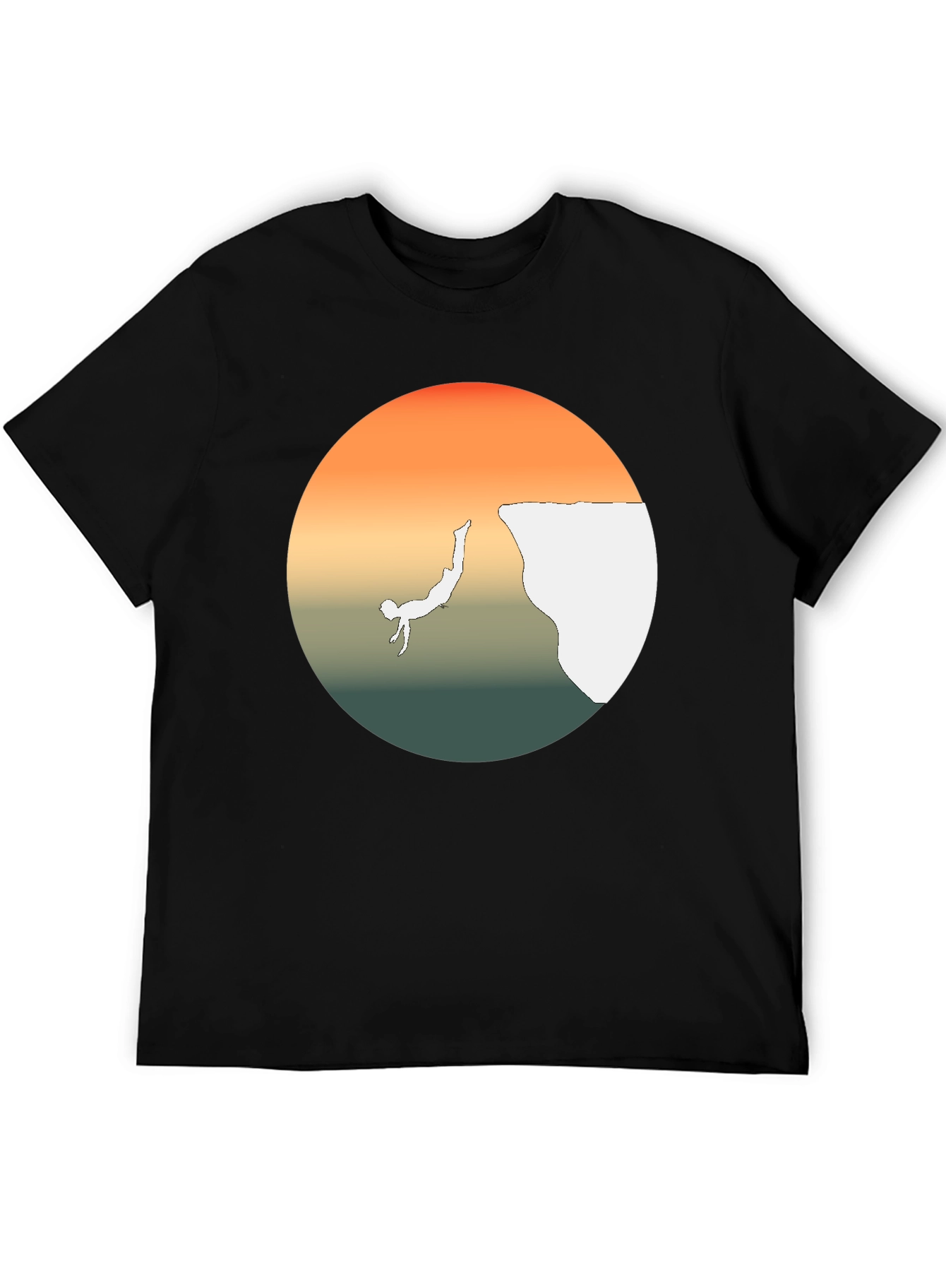 Cliff Diver Graphic Tee - Bold Statement T-Shirt