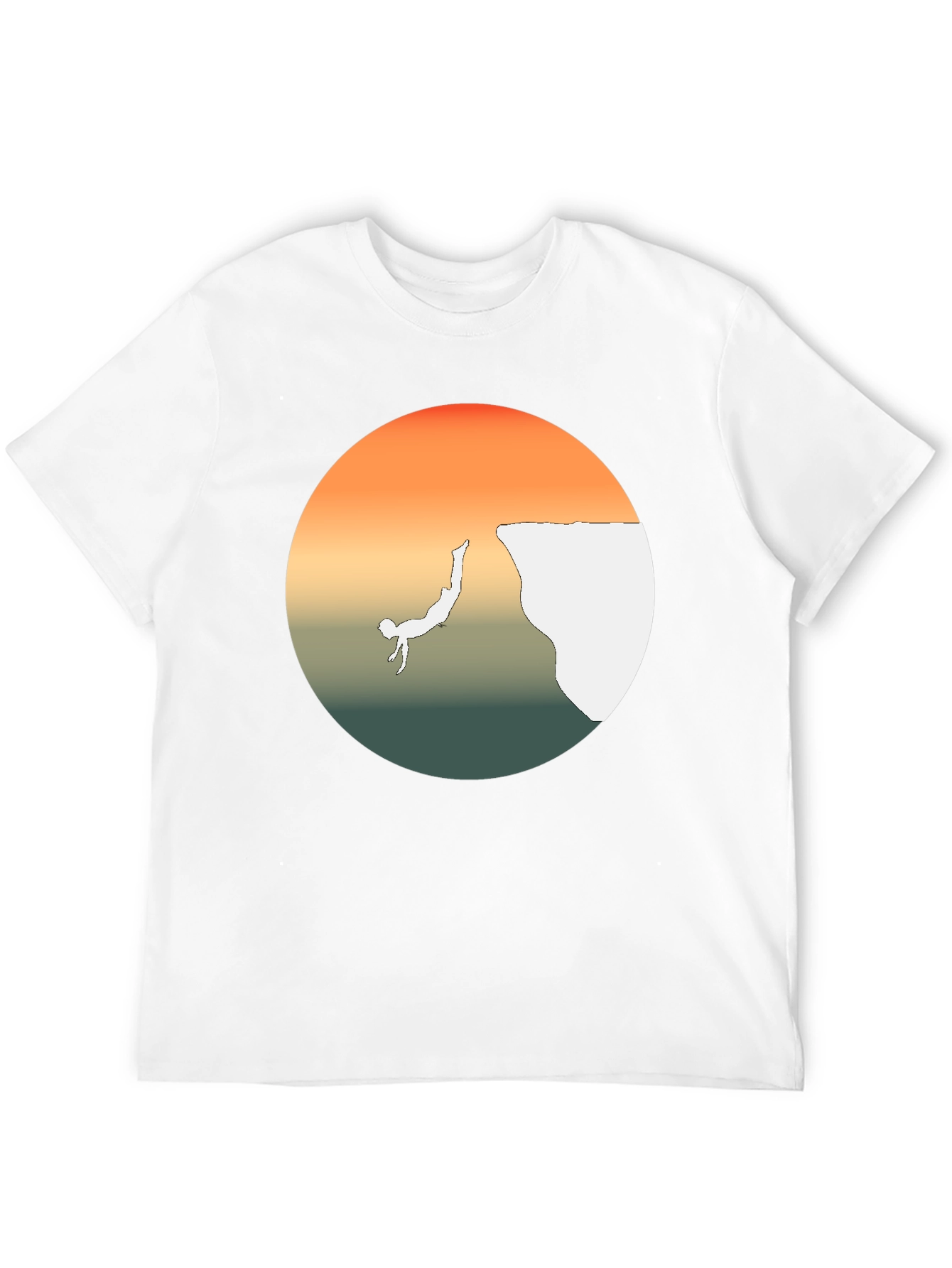Cliff Diver Graphic Tee - Bold Statement T-Shirt