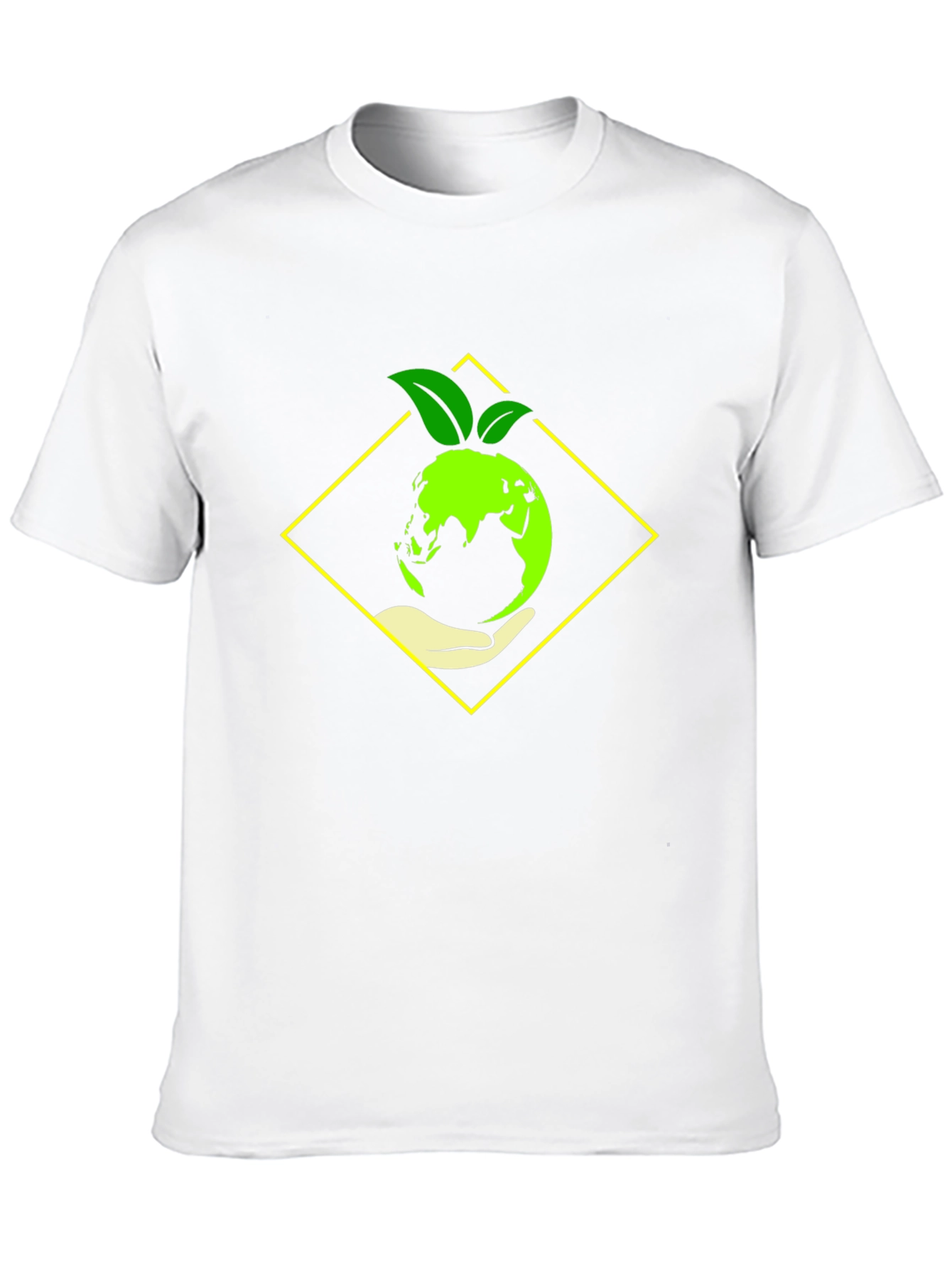 Eco-Friendly Earth Graphic Tee - Black
