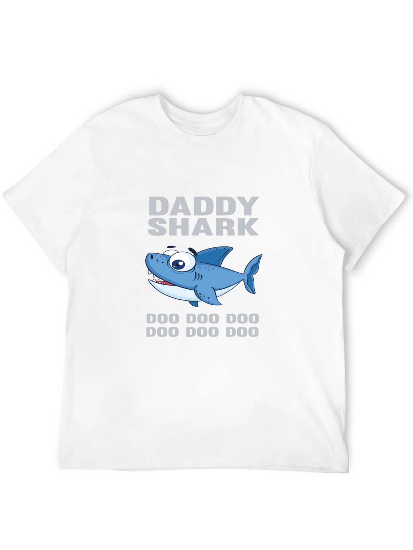 Daddy Shark Graphic Tee - Black Cotton T-Shirt