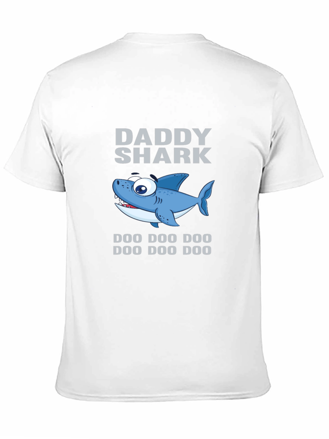 Daddy Shark Graphic Tee - Black Cotton T-Shirt