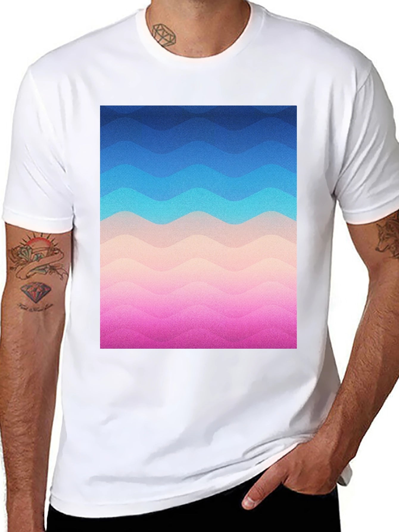 Wavy Gradient T-Shirt