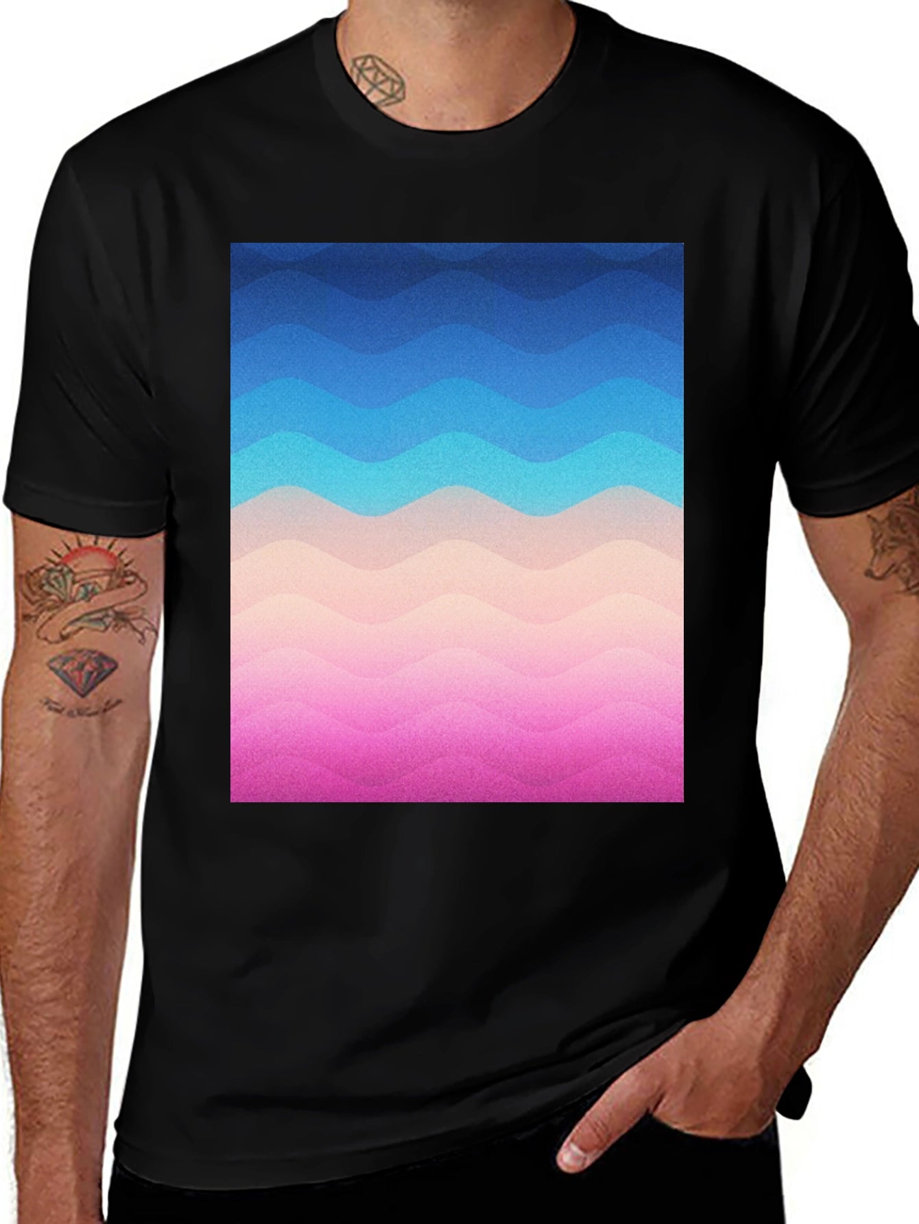 Wavy Gradient T-Shirt