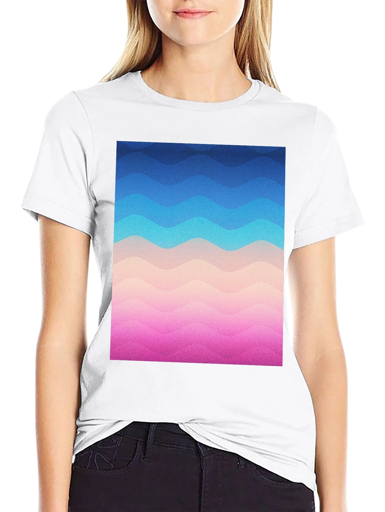 Wavy Gradient T-Shirt