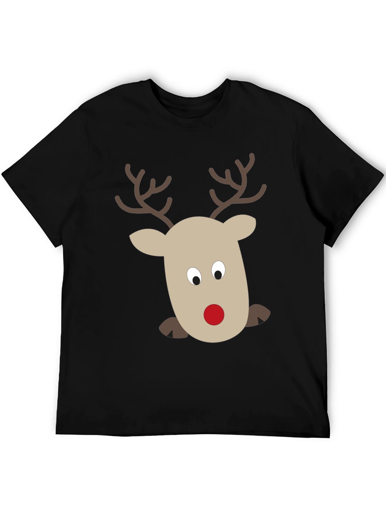 Rudolph Reindeer Graphic Tee - Holiday Fun!