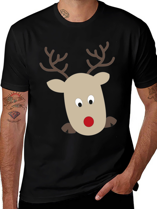 Rudolph Reindeer Graphic Tee - Holiday Fun!