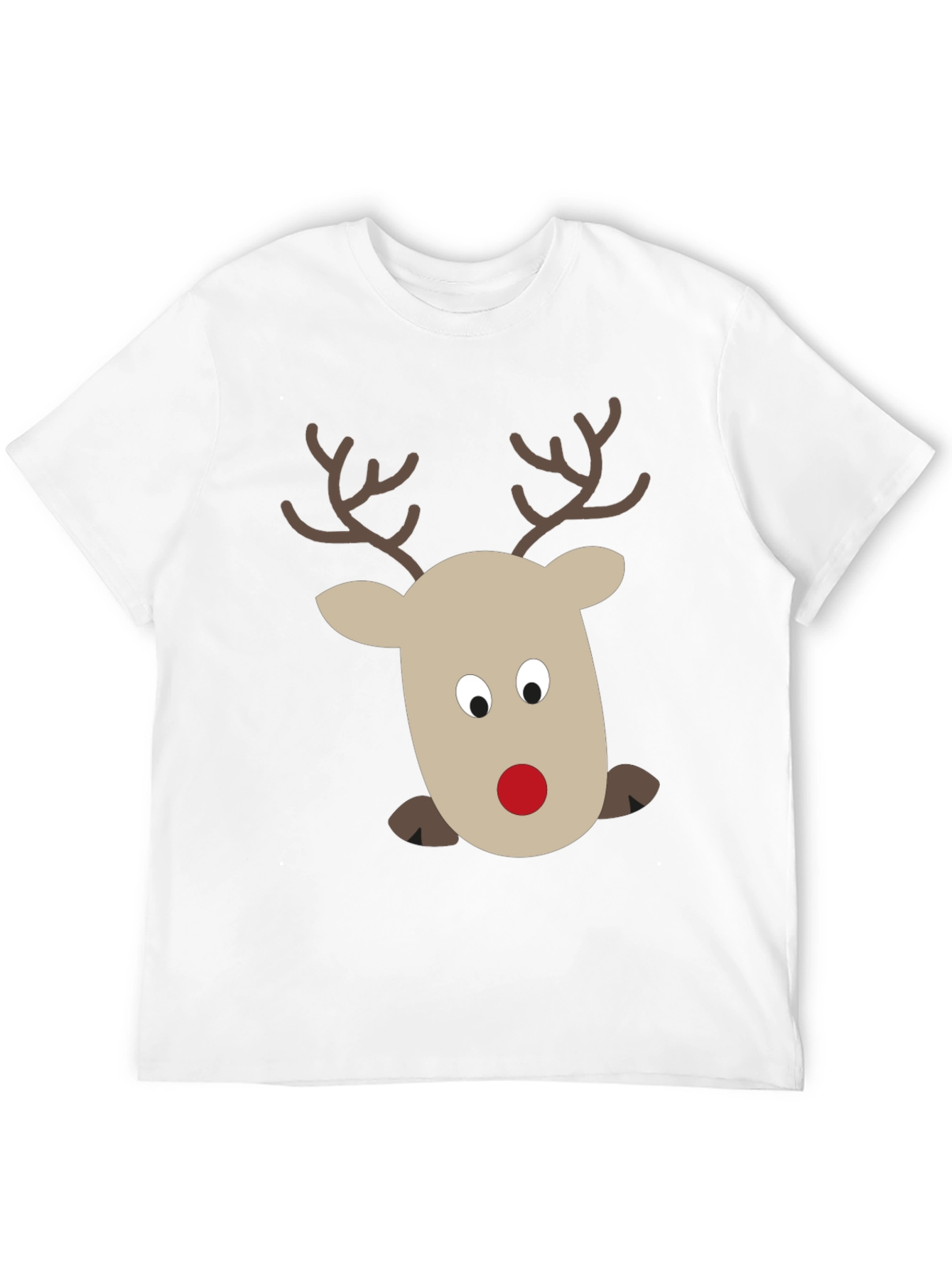 Rudolph Reindeer Graphic Tee - Holiday Fun!