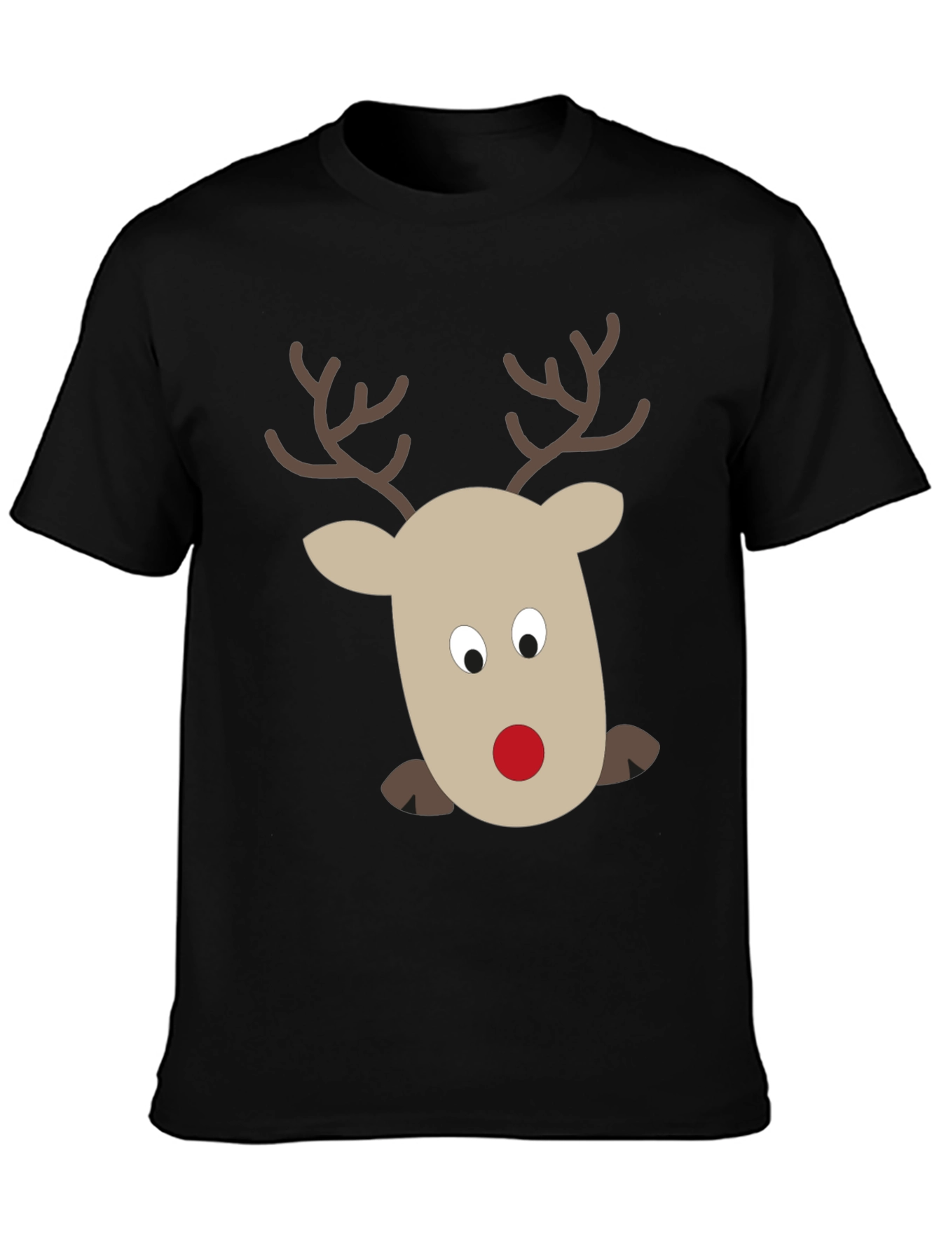 Rudolph Reindeer Graphic Tee - Holiday Fun!
