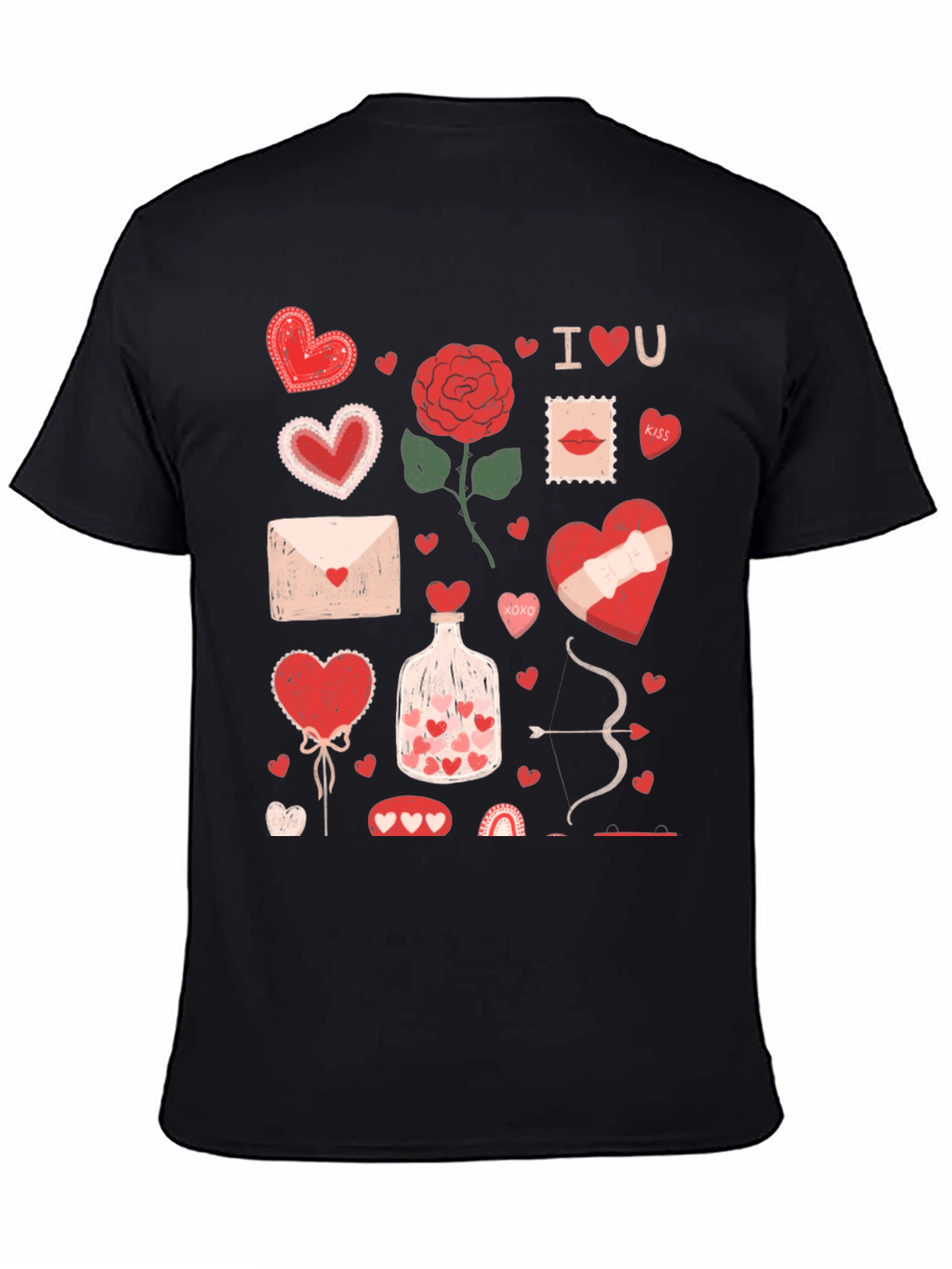 Valentines Day Heart Graphic T-Shirt