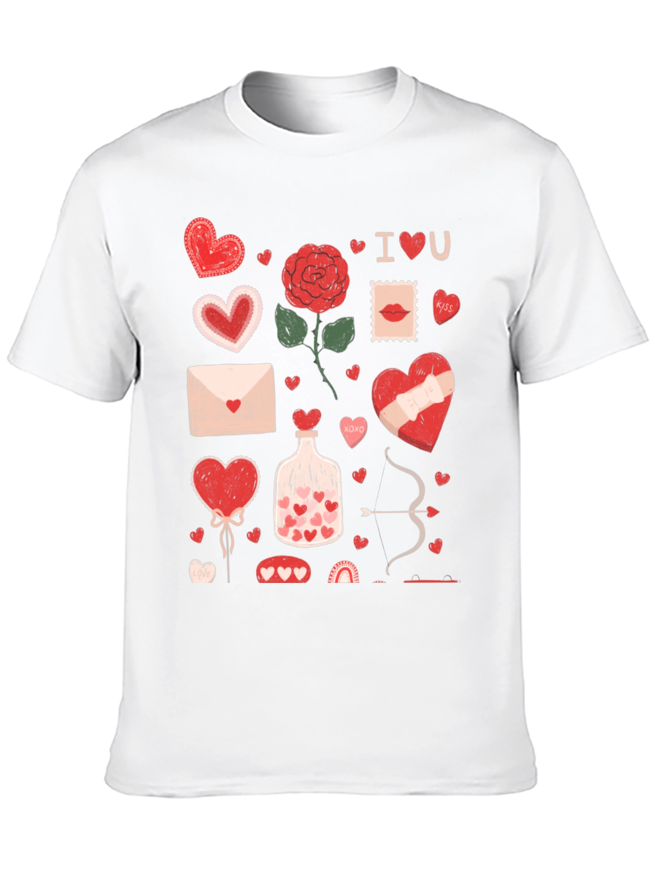 Valentines Day Heart Graphic T-Shirt