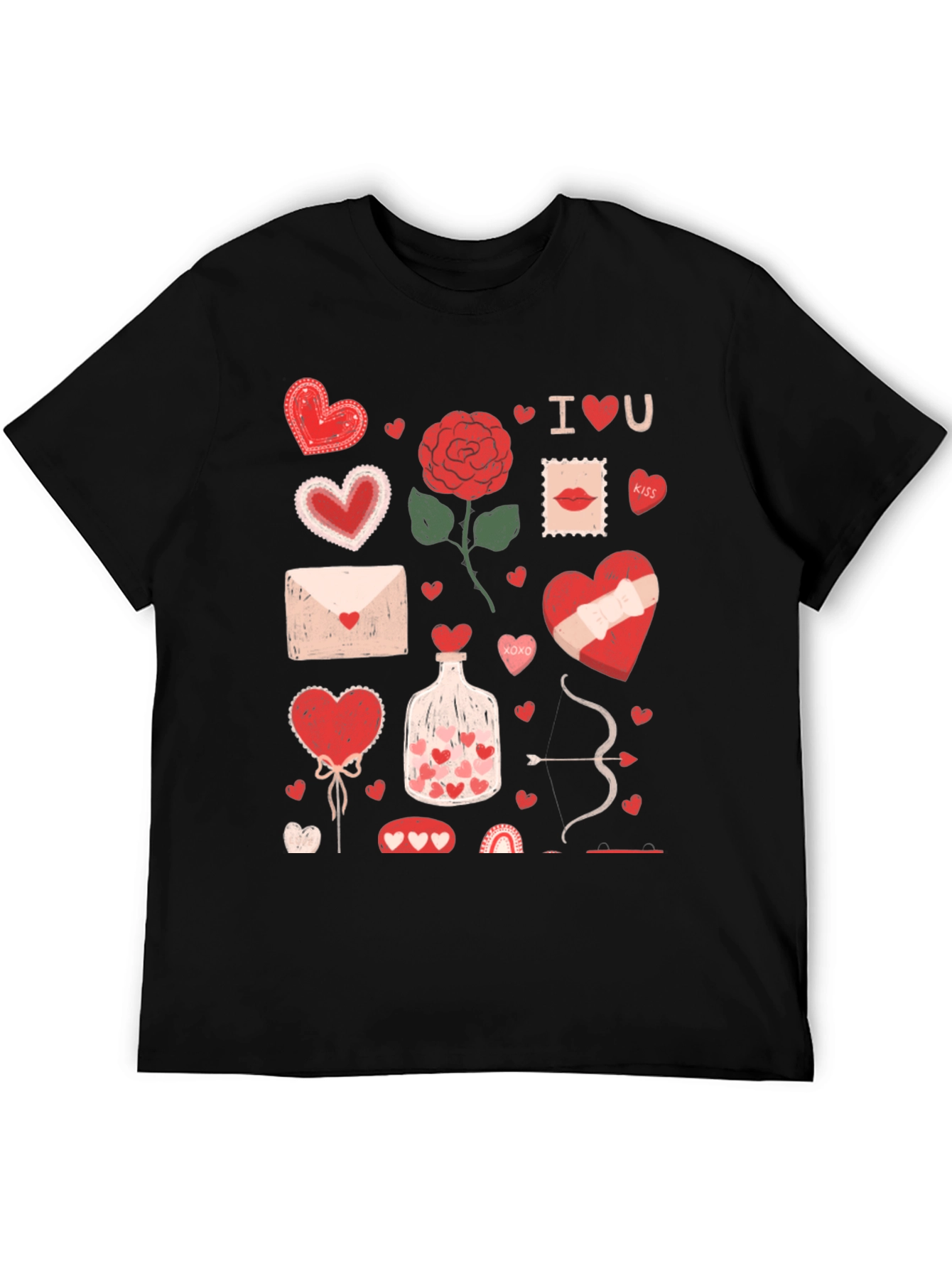 Valentines Day Heart Graphic T-Shirt