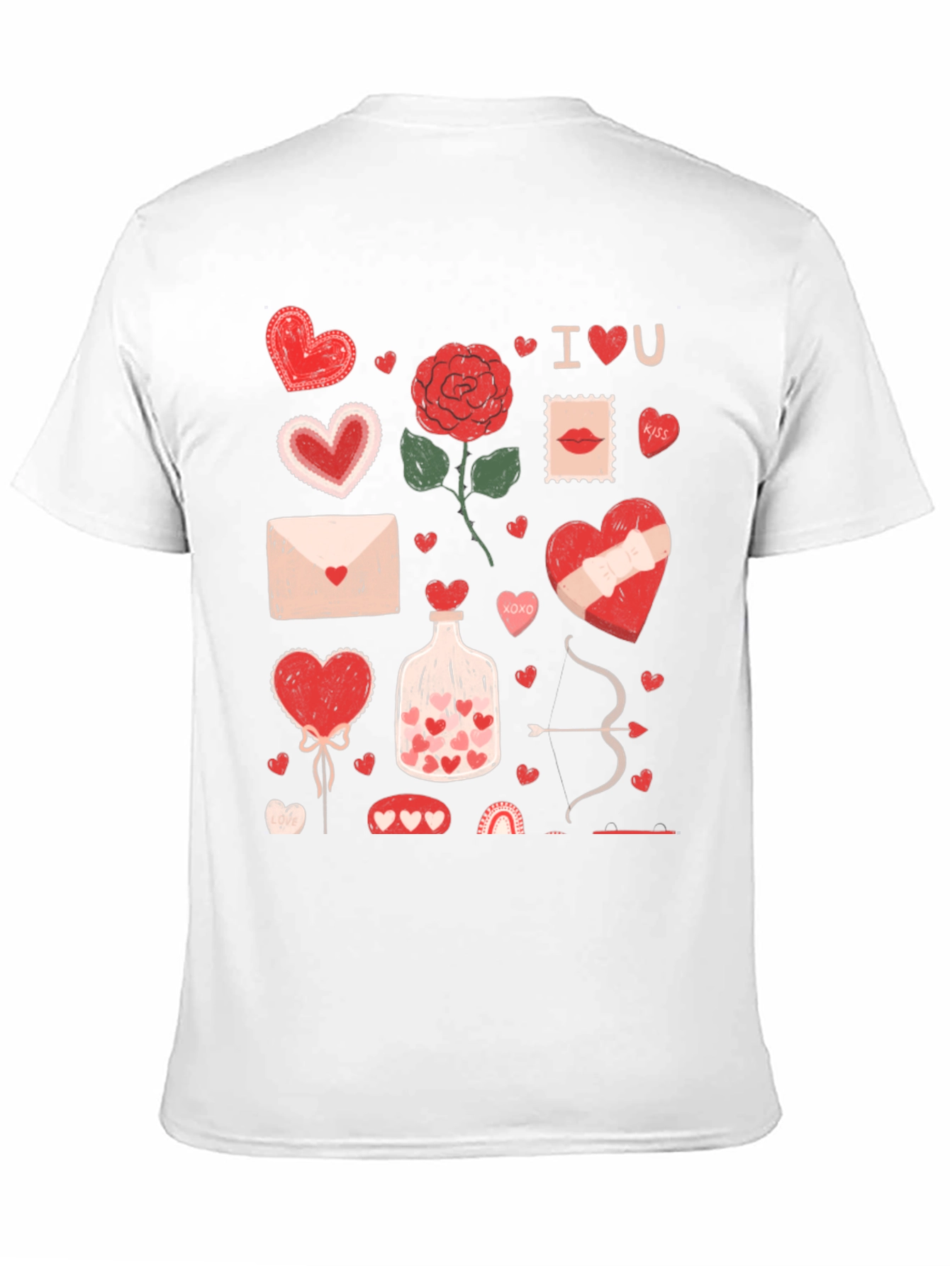 Valentines Day Heart Graphic T-Shirt