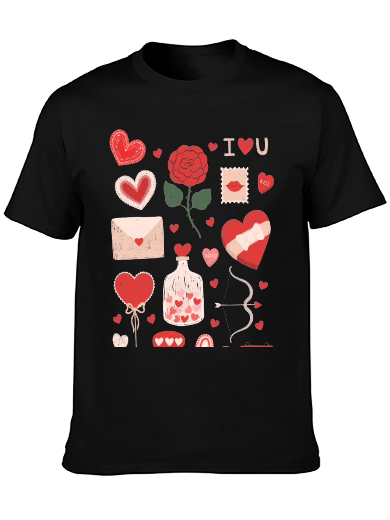 Valentines Day Heart Graphic T-Shirt