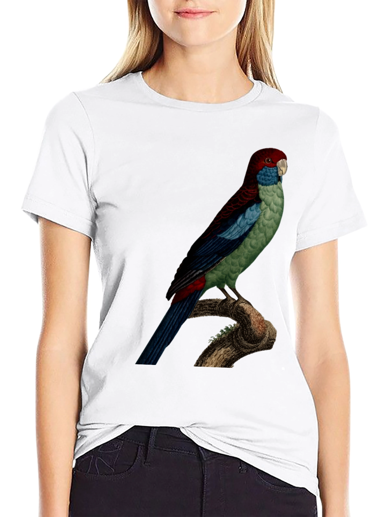 Parrot Graphic Tee - Black
