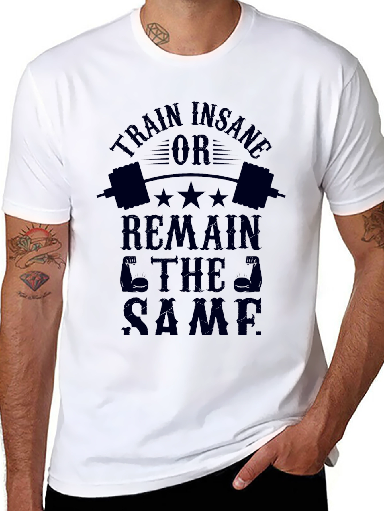 Train Insane Gym T-Shirt - Bodybuilding Workout Tee