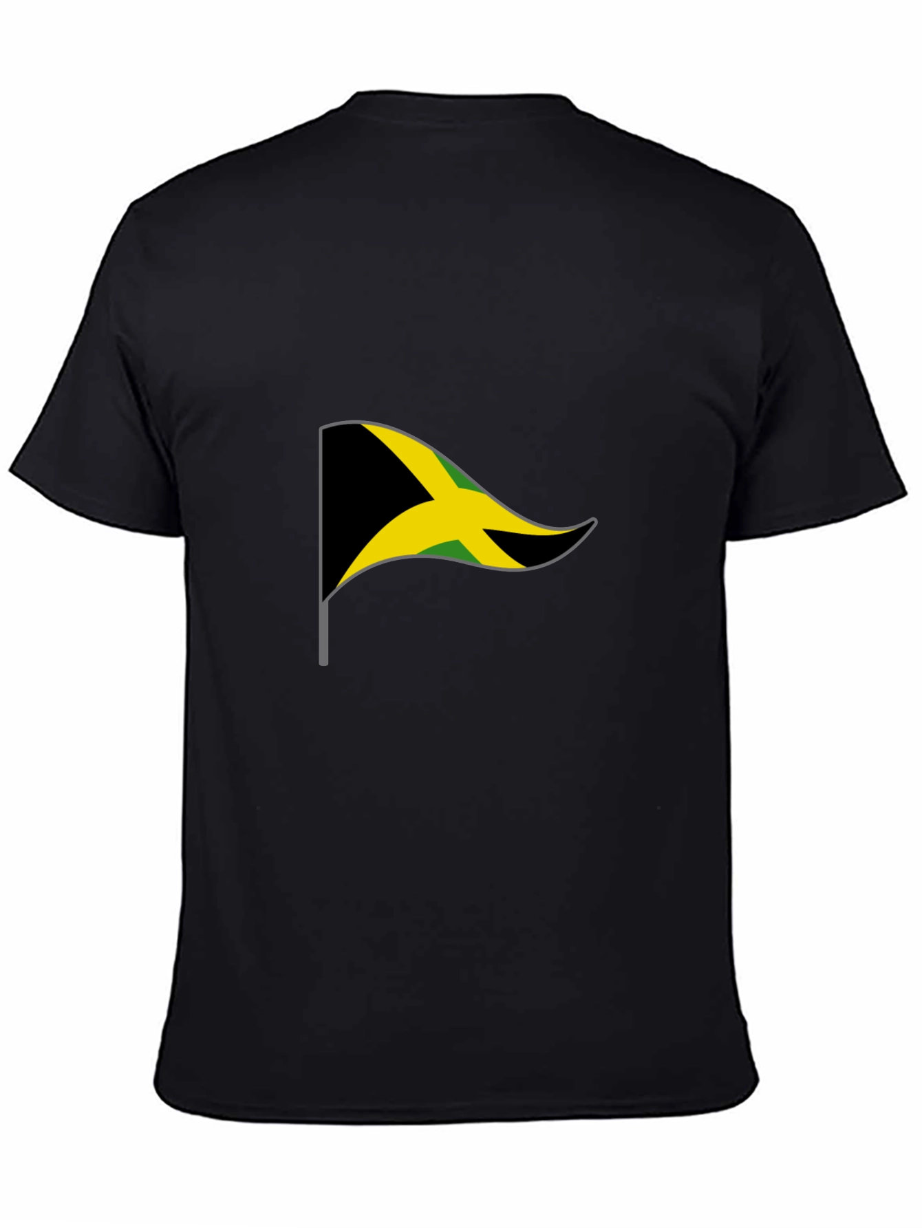Jamaica Flag Graphic T-Shirt - Black
