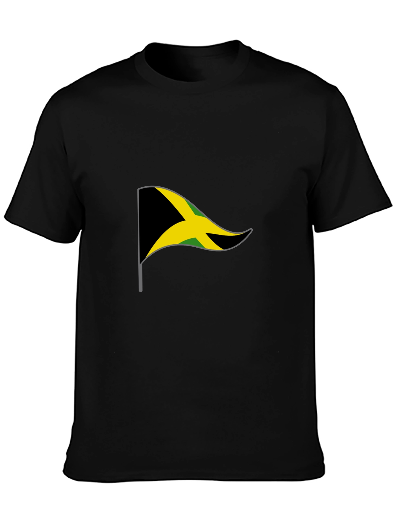 Jamaica Flag Graphic T-Shirt - Black