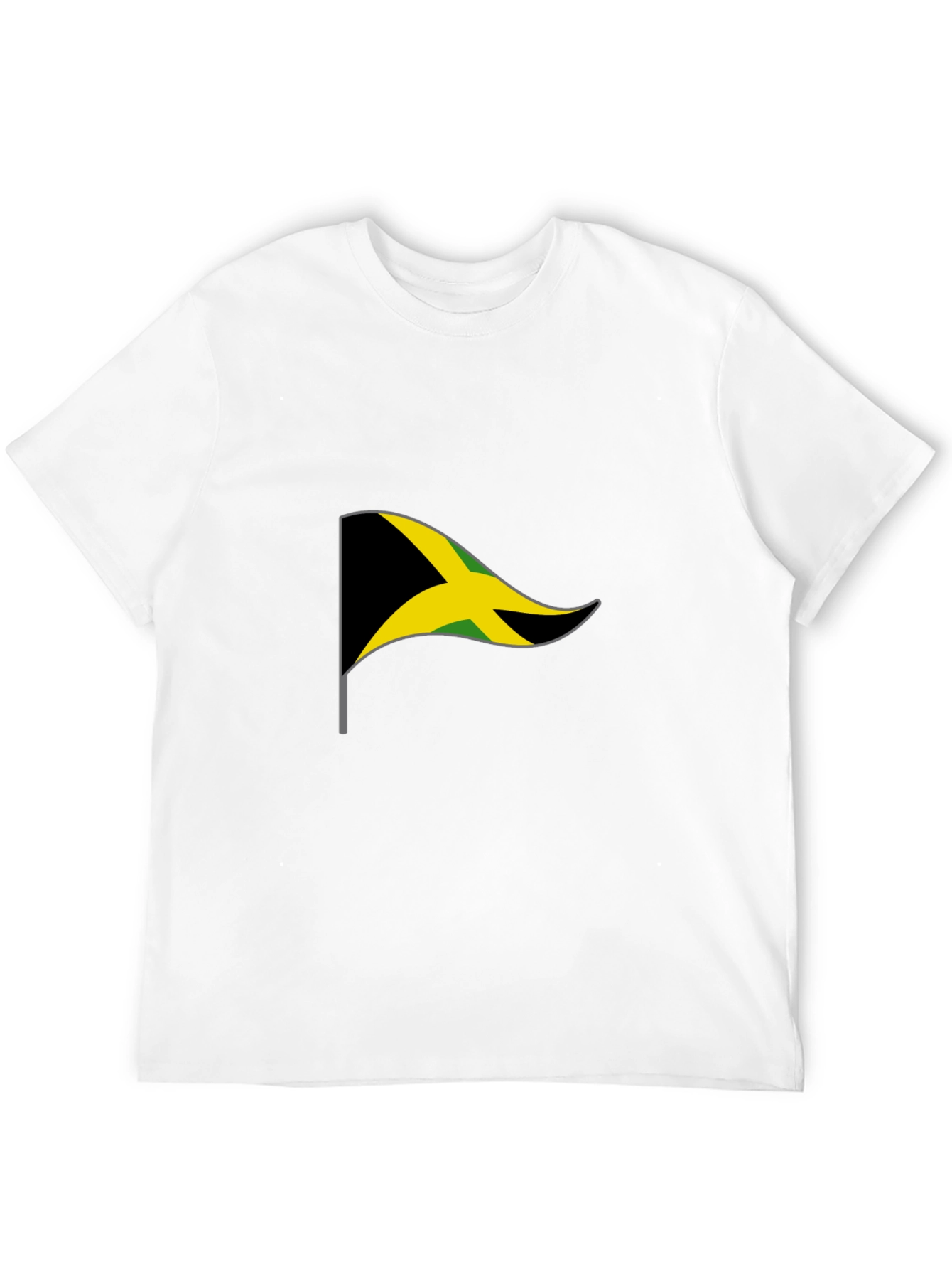 Jamaica Flag Graphic T-Shirt - Black