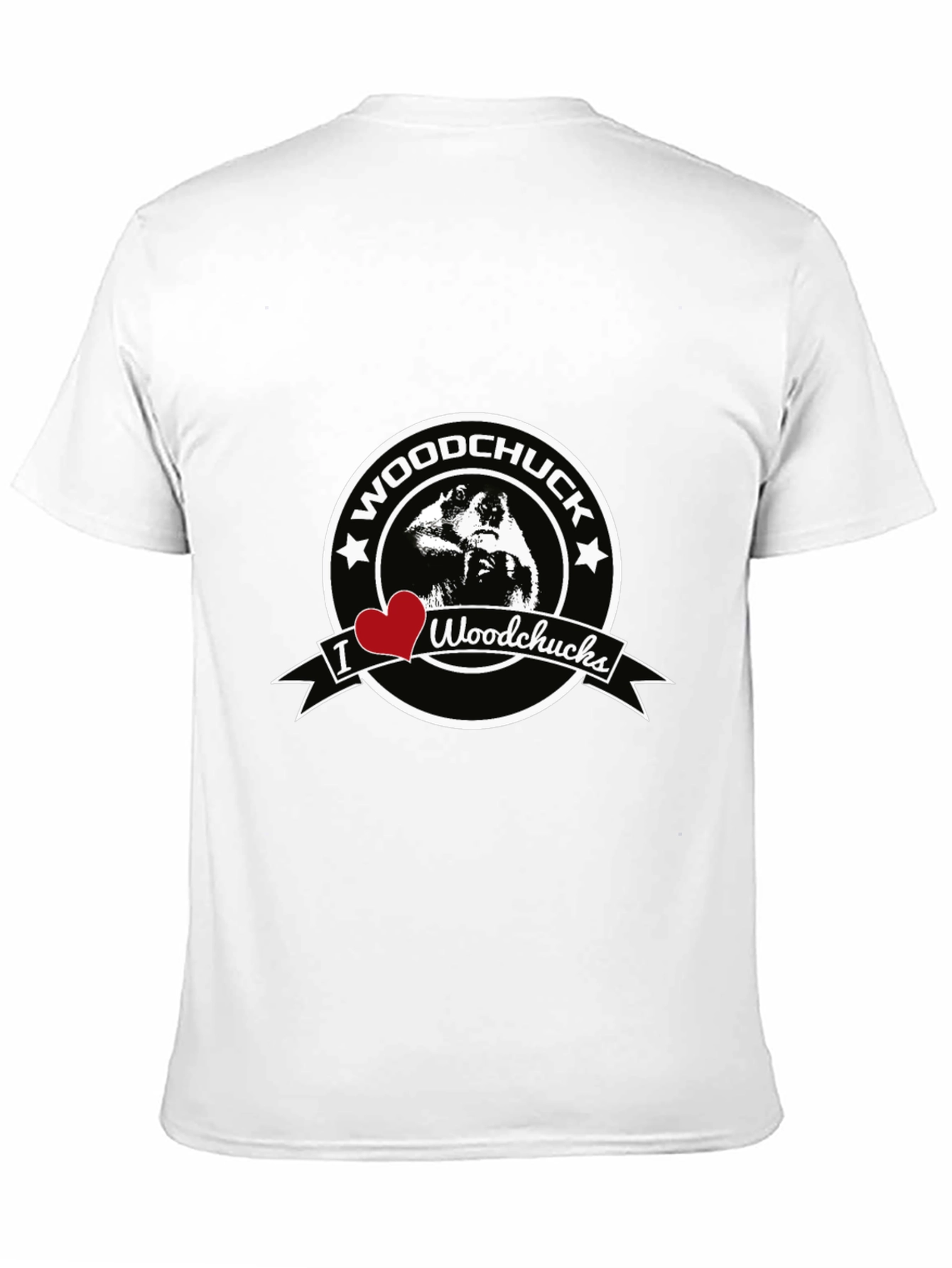 I Heart Woodchucks Mens Black T-Shirt