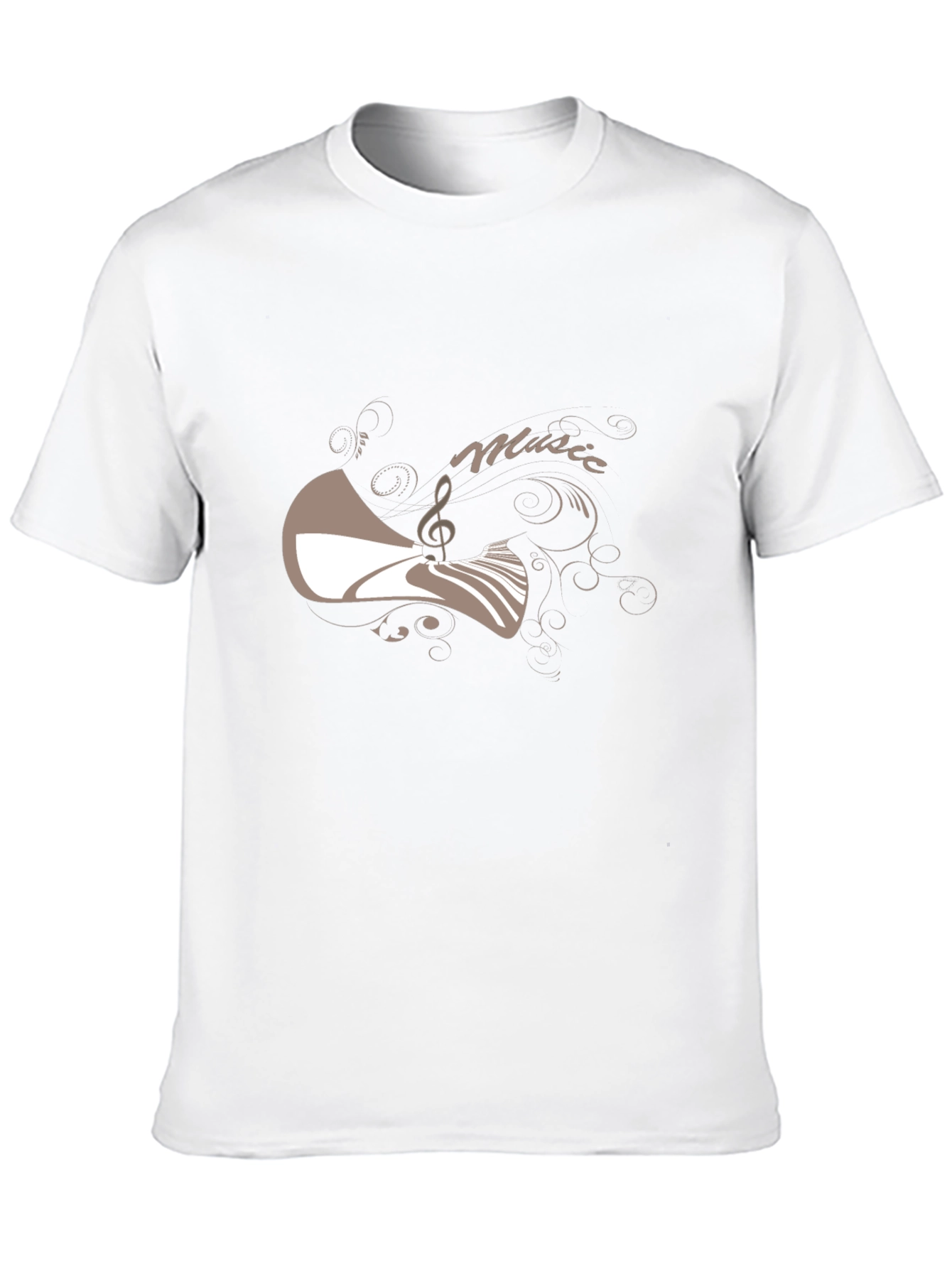 Music Motif Black T-Shirt