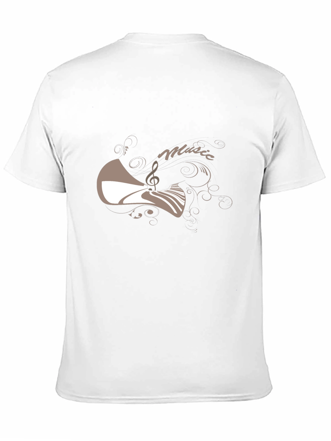 Music Motif Black T-Shirt