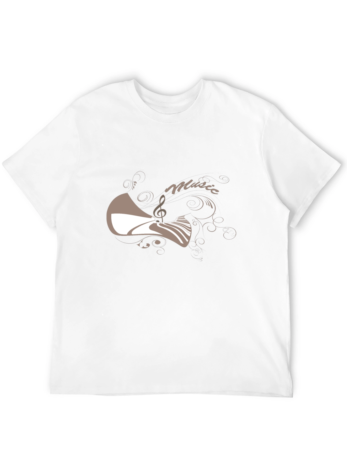 Music Motif Black T-Shirt