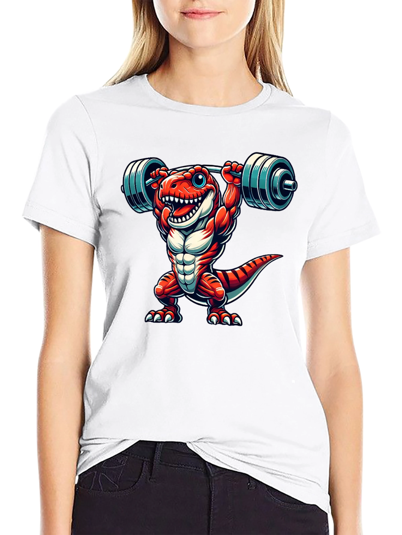 Dino Gym T-Shirt: Lift Like a Rex!